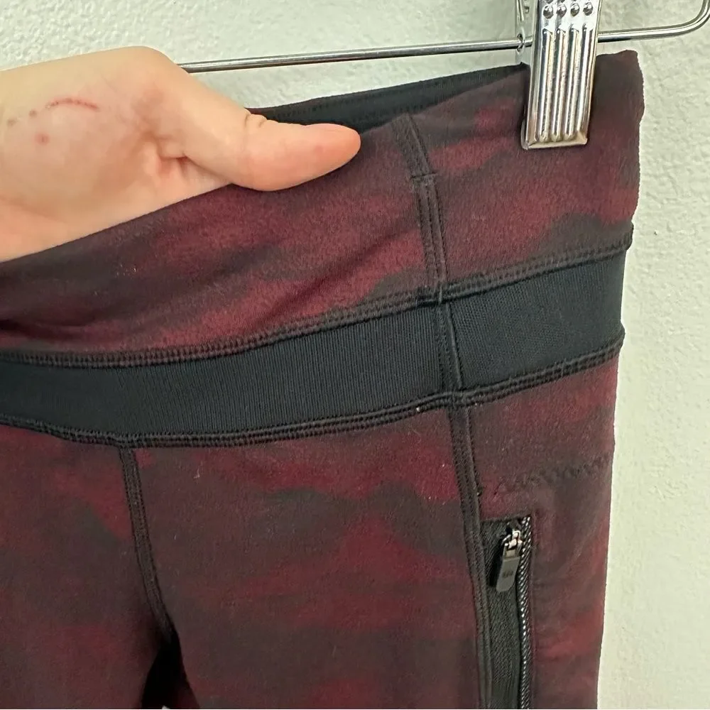 Lululemon Inspire Tight II Size 4 Power Luxtreme Hazy Days Black Deep Rouge - Picture 10 of 16